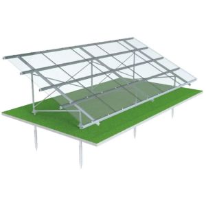 6005-T5 SUS304 Solar Panel Mounting Brackets Anodized Solar Panel Ground Frame