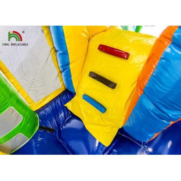 Kids Inflatable Bouncer Combo / Green Inflatable Dragon Jumping Castle