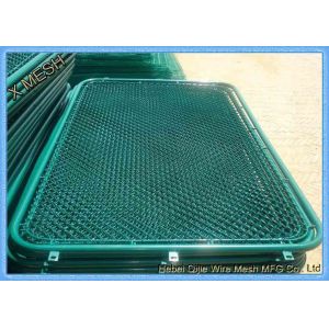High Precision Chain Link Security Fence Panels 3 Foot 50x50 Mm Mesh
