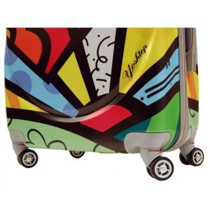 Combination Lock ODM 0.8mm Floral Print Luggage Suitcase