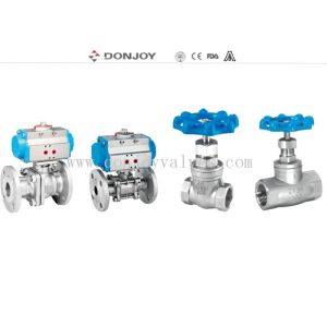 Pnuematic JIS-Flanged 3 PCS industrial full port Ball valve With flange
