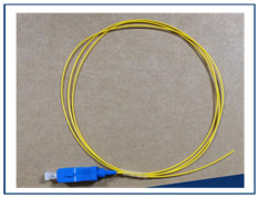 Convex Spherical End Simplex Fiber Optic Patch Cord LC UPC Fiber Optic Pigtail