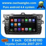 Ouchuangbo autoradio DVD stereo navi Toyota Corolla 2007-2011 3G wifi bt MP3