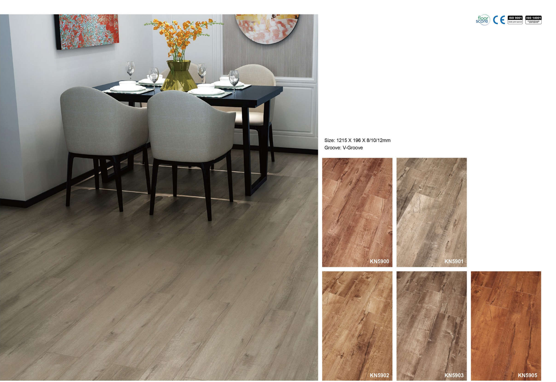 Customized Hdf Laminater Flooring Engineered Solid Wood Flooring