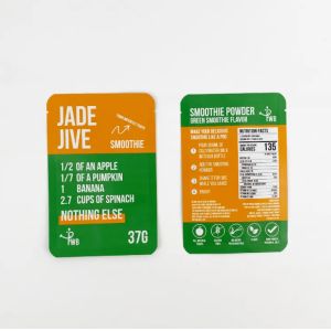 Three-Side Seal Stand-Up Bag Matte Finished Side Gusset Snack Packaging Bag With