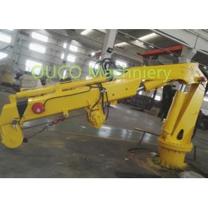 Vessel Hydraulic Deck Crane Folding Boom High Efficiency Low Power Consumption