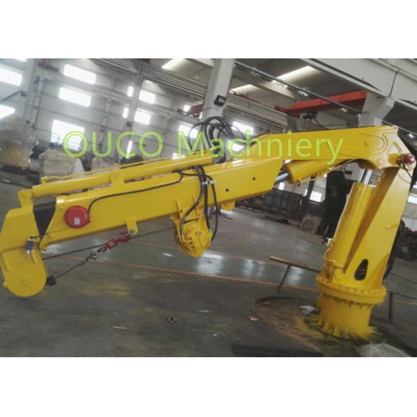 Pedestal Mounted Ship Crane Hydraulic Folding Crane Custom Design Operate