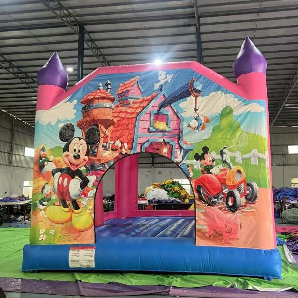 Commercial Inflatable Bouncer House Mickey Mouse Inflatable Jump Bouncy Castle
