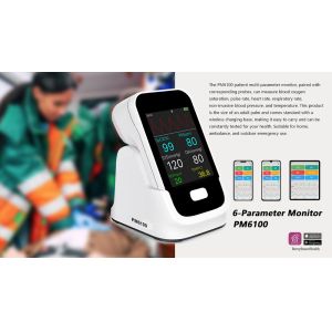 Multi Parameter 1.5kg Patient Monitor with SpO2 Measurement in Multiple