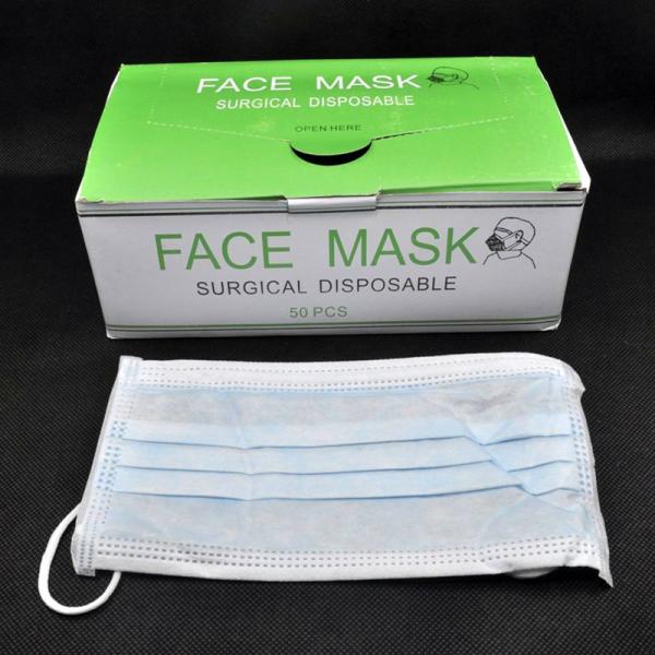 Medical use 3 Ply Non-woven Disposable Face Mask blue color 20pcs per box with FDA and CE