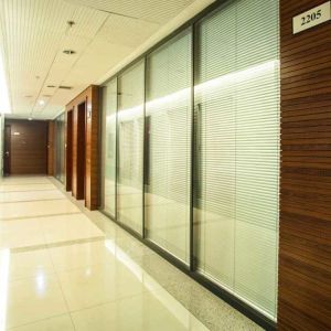 Double Glazing Office Partition Walls Explosion Proof Artificial In Office