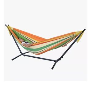 China Light Weight Portable Solid Canvas Hammock Stand for Outdoor Modern Outdoor Furniture on sale