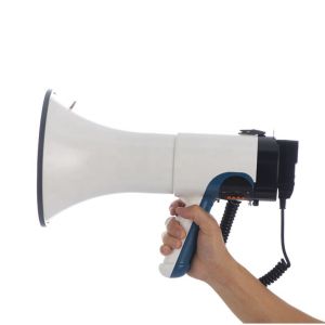 Cabinet Material Plastic 100W USB/AUX/SD Supported Loud Hailer Speaker Megaphone