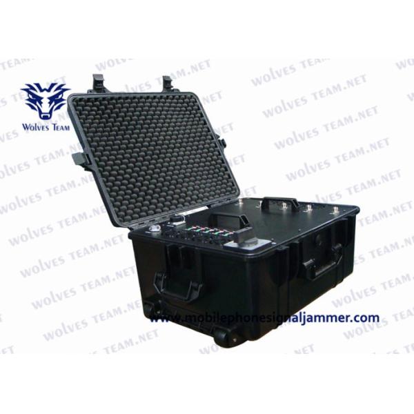 Military High Power Cell Phone Signal Jammer Waterproof Convoy 20 - 6000Mhz