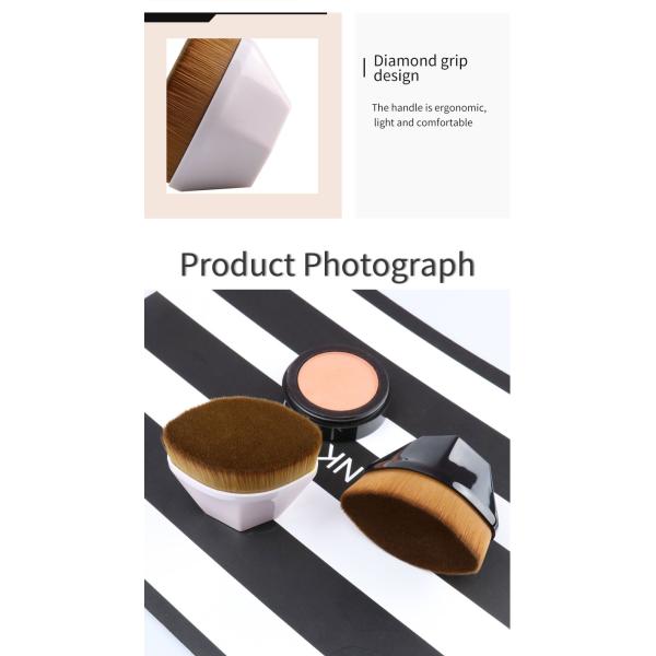 Vegan Single Soft Kabuki Brush For Liquid Foundation 10pcs