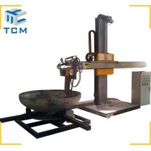 Ellipsoidal Head Dished End Polishing Machine Surface Grinding Metal Polishing