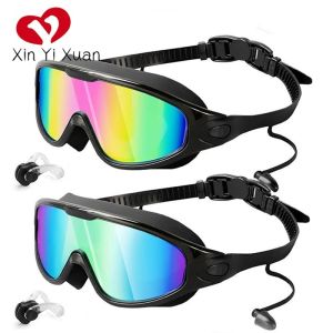 China Clear View Broad Vision Anti Fog UV Protection Swimming Goggles No Leaking on sale