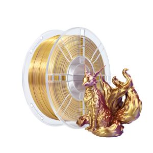 Silk Purple Gold PLA 3D Printer Filament Toughness Enhanced Gross Weight 1.5kg