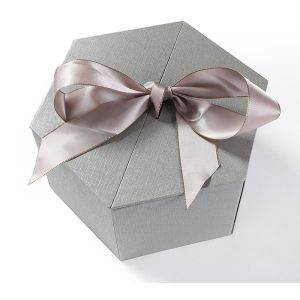 Custom Hexagonal Jewelry Gift Box with Satin Lining