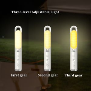 500LM Rechargeable Camping Lights Folding LED Rechargeable Flashlight Waterproof