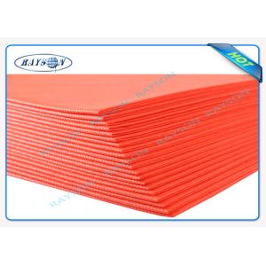 Full Color Range Disposable Non Woven Tablecloth in Green Yellow Orange