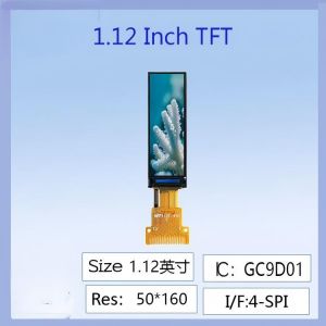 China 1.12-inch IPS TFT LCD Screen | 50×160 Dot Matrix Serial Screen with GC9D01 Driver, Special for Industrial Equipment Status Bars / Smart Wearables, High Definition, Low Power Consumption, on sale China 1.12-inch IPS TFT LCD Screen | 50×160 Dot Matrix Serial Screen with GC9D01 Driver, Special for Industrial Equipment Status Bars / Smart Wearables, High Definition, Low Power Consumption, on sale