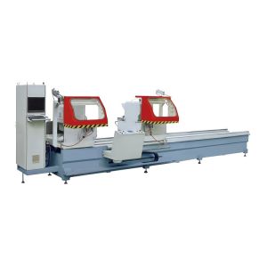 Aluminum Windows Frame Cutting Machine / CNC Double Head Mitre Saw