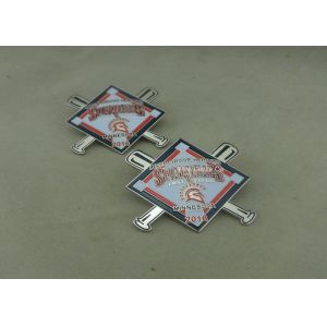 Full 3D Pewter Soft Enamel Pin 1.25 inch 1.2 mm Antique Nickel Plating