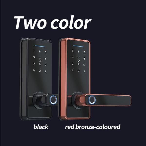 180mm Smart Deadbolt Door Lock Tuya Version Fingerprint Handle Lock