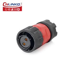CNLINKO 20A Machine Electrical Wire Connector 2 Pin Waterproof Cable Plug Socket