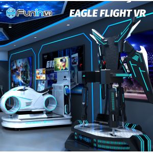 1260*1260*2450mm 9D VR Eagle Flight Cinema Simulator 2.0kw+200 Kg VR 360 Flying