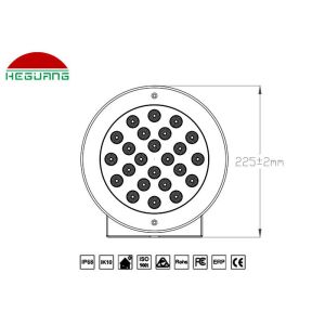 24V RGB Color Underwater LED Spotlights , Waterproof Led Pool Light 24 Watt