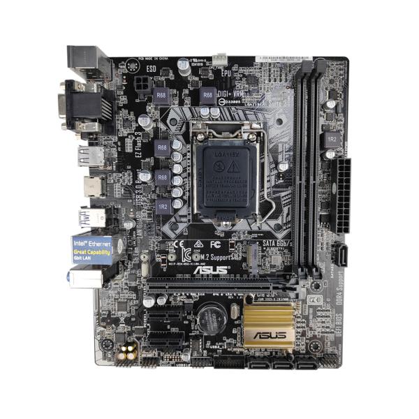 Quality ASUS H110M Intel PC Motherboard DDR4 USB2.0 Micro-ATX 32G Support 6 7 8 9gen 1151 CPU for sale