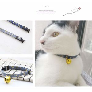 Small Size Nylon Cute Kitten Collars , Adjustable Breakaway Puppy Collars Neck