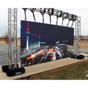 Rental Flexible 500X500 Cabinet SMD LED Display 6500cd/m2 Brightness