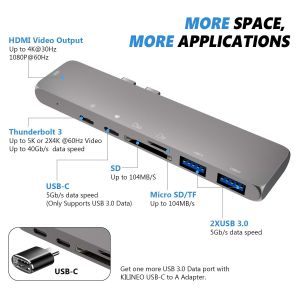 Buy cheap Multi Function 6 in 1 USB 3.0 Mini Adapter Hub Type-C USB3.0 USB-C Adapter Type from wholesalers