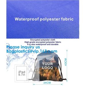 Custom Drawstring Bag/ Promotional drawstring backpack/Polyester Drawstring Bag