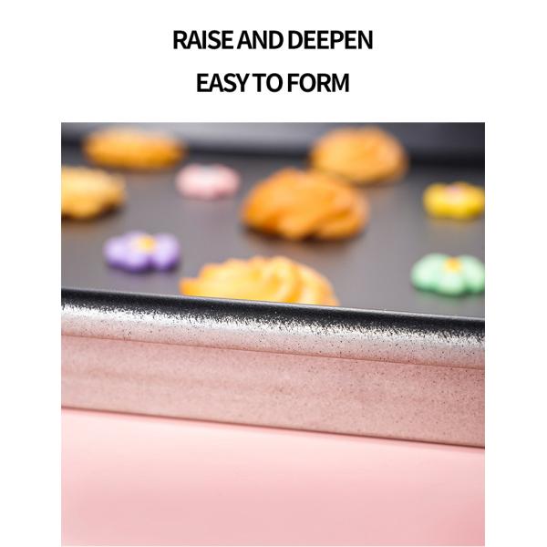 Customized Aluminized Baking Tray Sheet Pan for Bread Pizza Cake Cookie Bakery Oven