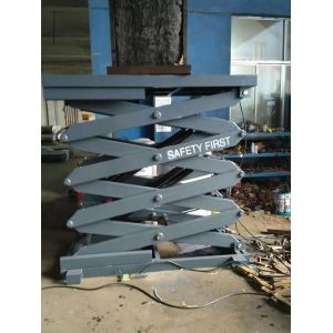 Safety Toe Guard Electric Hydraulic Lift Table With Anti Skid Platform