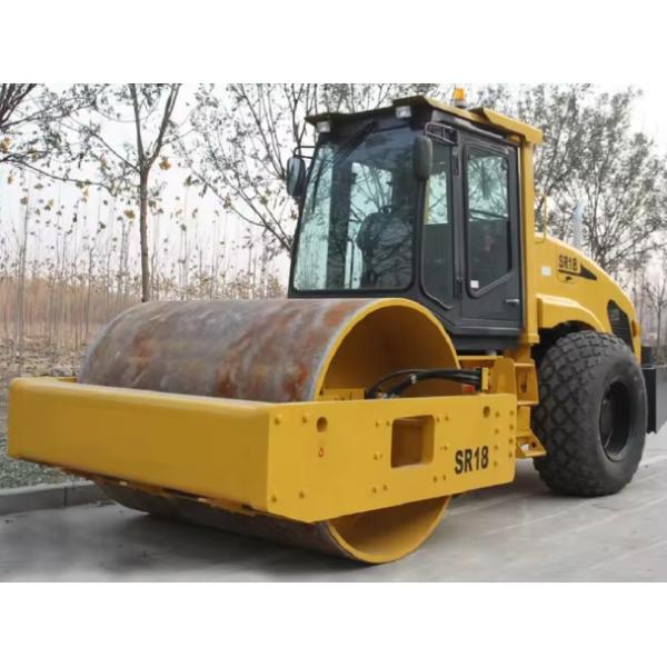 18 Ton Hydraulic Vibrotary Small Road Roller Pavement Compactor SR18 Yellow