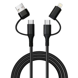 Customized Multi Function Fast Data Transfer Cable 1M USB A / Type C To