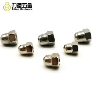 SS304 Hexagon Domed Cap Nuts Waterproof , Decorative Din 1587 Nut