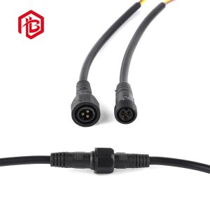 LED Power Supply Waterproof Connection Cable 4 Pin M15 Waterproof Male And