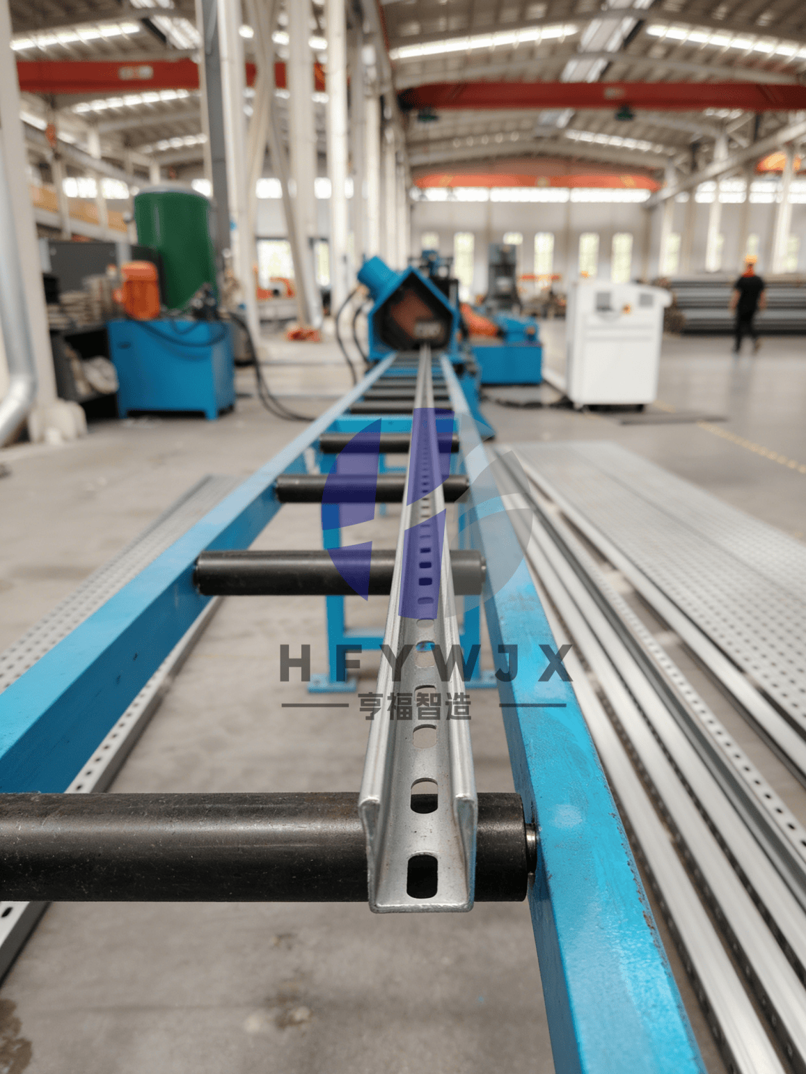 CNC Controlled PV Solar Rack Roll Forming Machine With High Accuracy