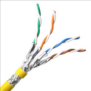 40gb 2000mhz 23AWG RJ45 SFTP CAT8 LAN Cable For Communication
