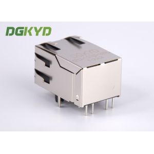 1x1 single port RJ45 Ethernet Connector 100Mb cat 5 manetic modular jack G/Y led