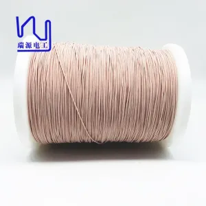 China Silver Conductor Litz Wire For Electronics 84 Strands 0.071mm Wire Diameter on sale