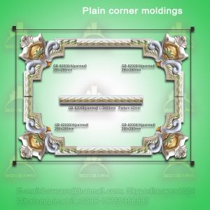 Latest European style PU corner cornice moulding for home & interior decpration