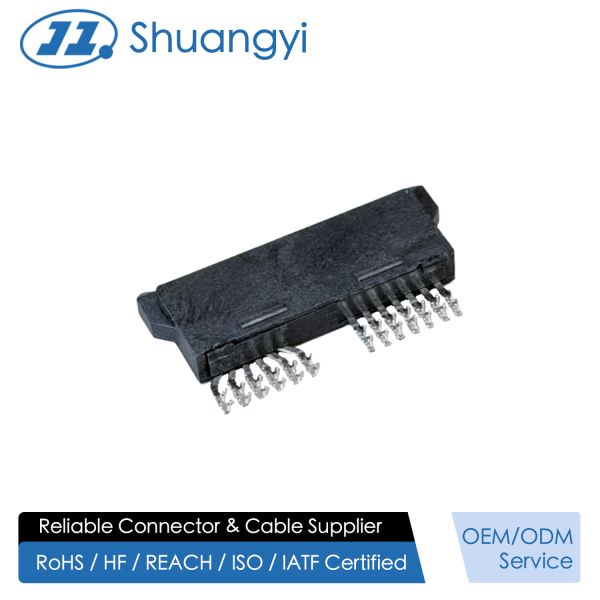 High-Reliability SATA 13Pin 180° Wire Crimp Female Connector 1.27mm Pitch |