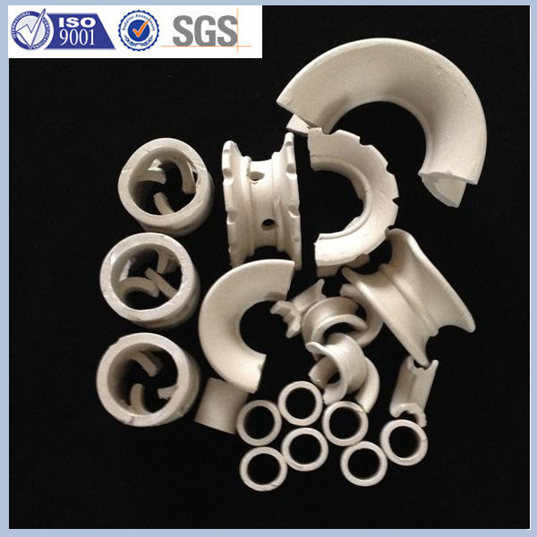 Ceramic Random Packing Pall Packing Ring For Adsorption Column